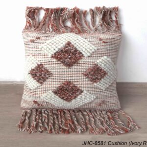 Cushion  JHC-8581  Ivory Rust  18x18