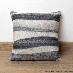 Cushion  JHC-8591  Ivory Graphite  16x16