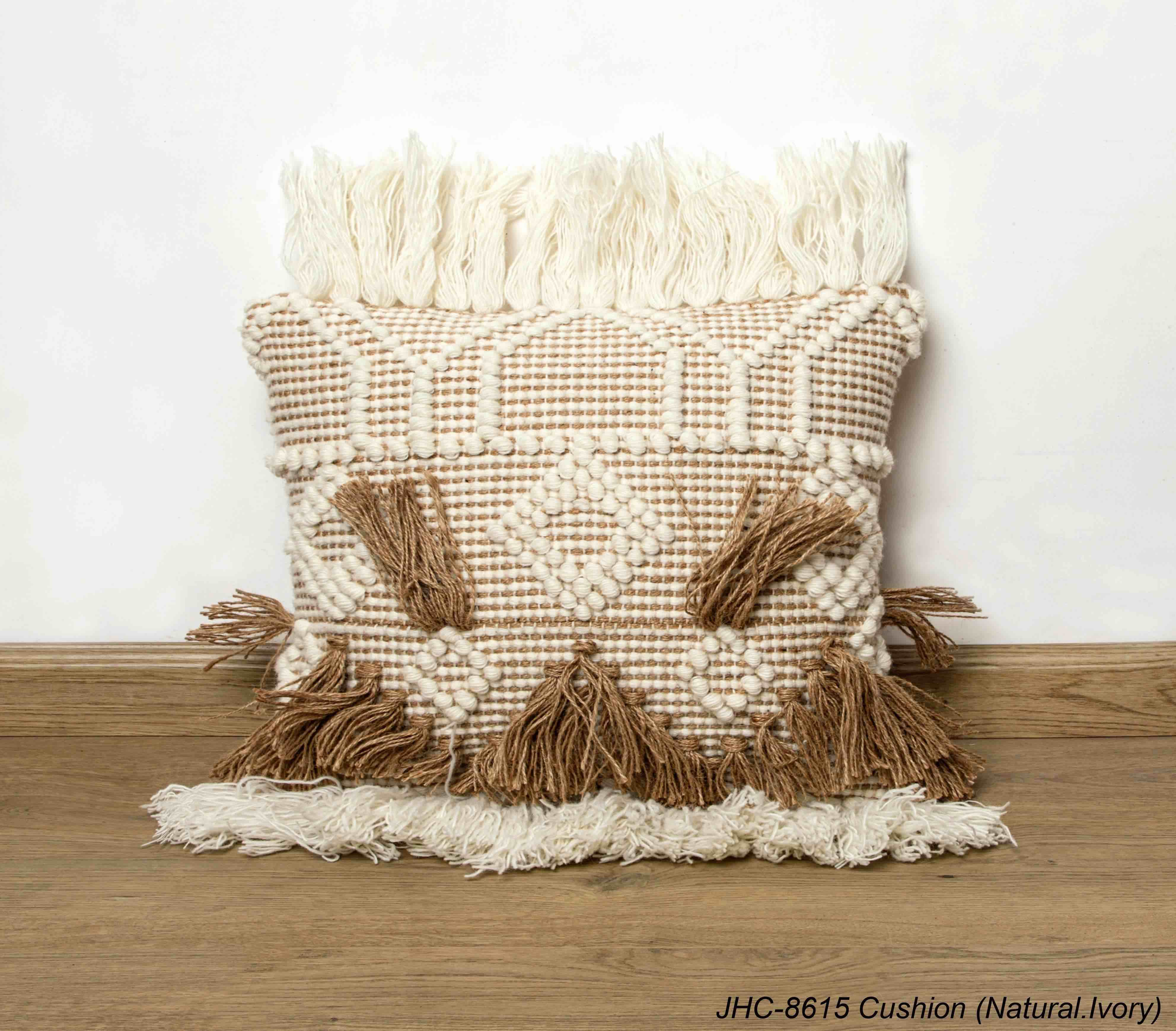 Cushion JHC-8615 Natural Ivory 18x18